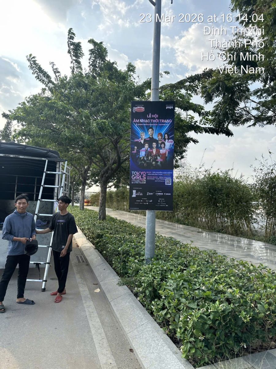 Treo cờ phướn quảng cáo ngoài trời
