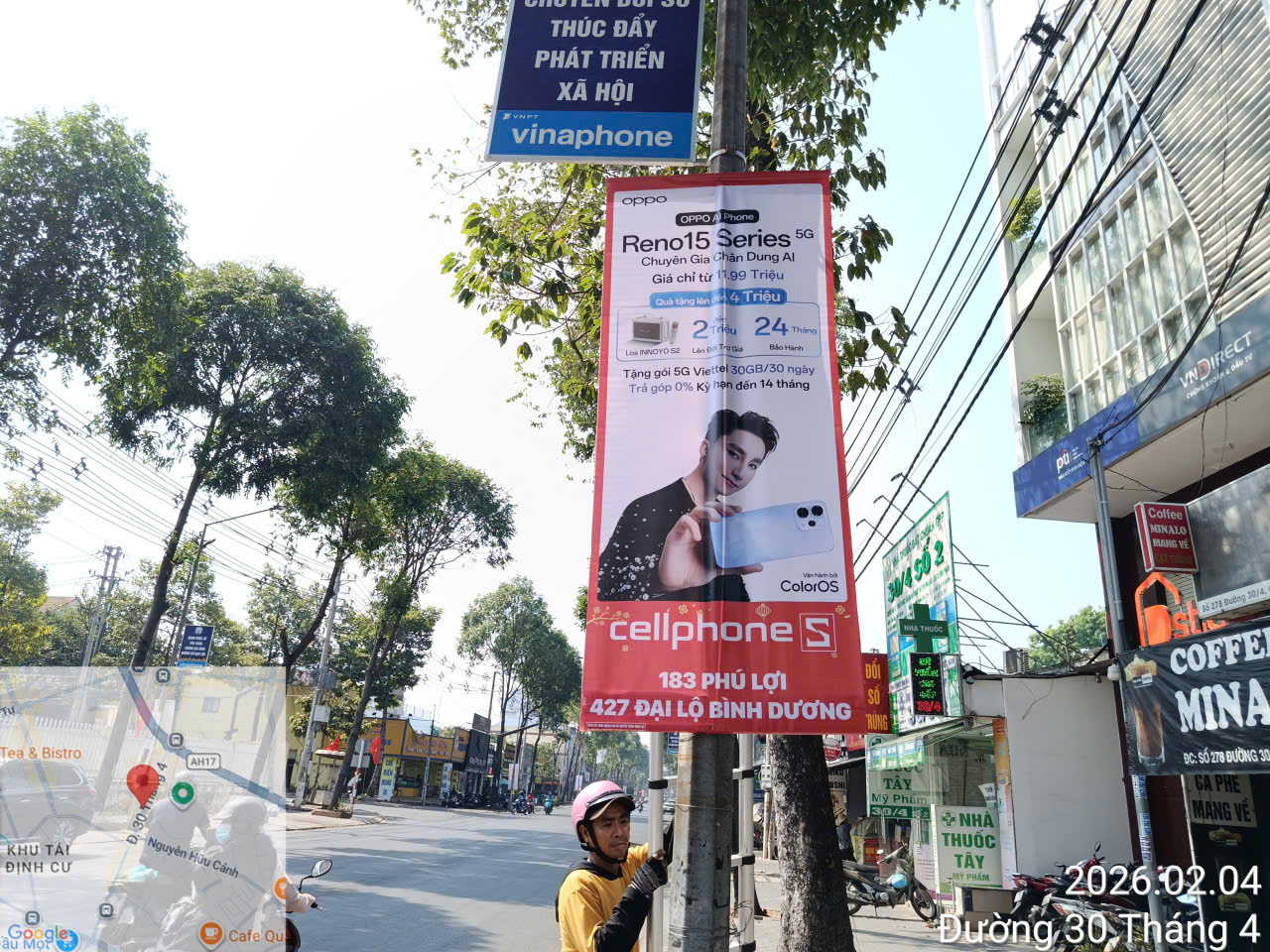 Treo băng rôn Cao Bằng quảng cáo