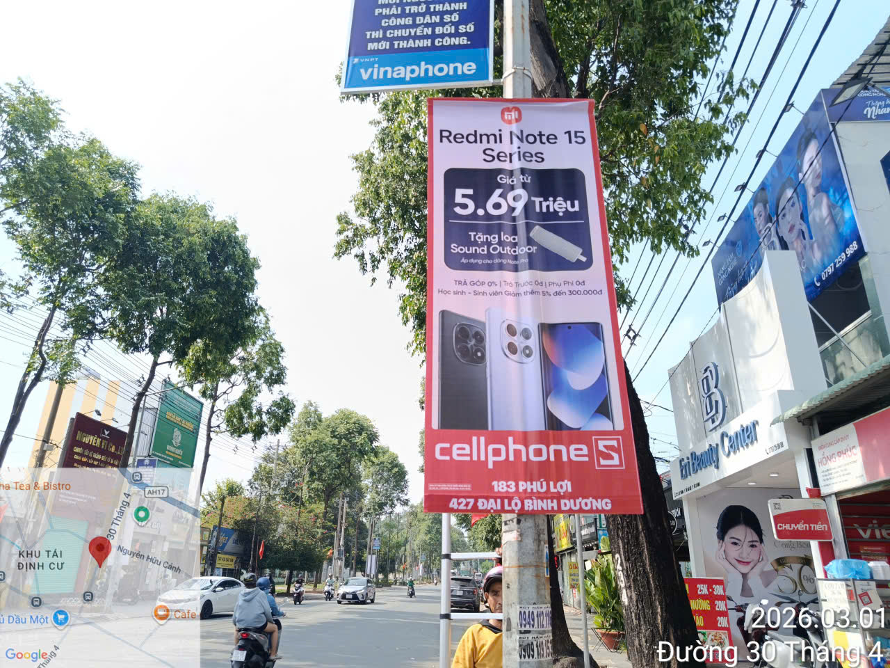 Treo cờ phướn Gò Vấp thực tế