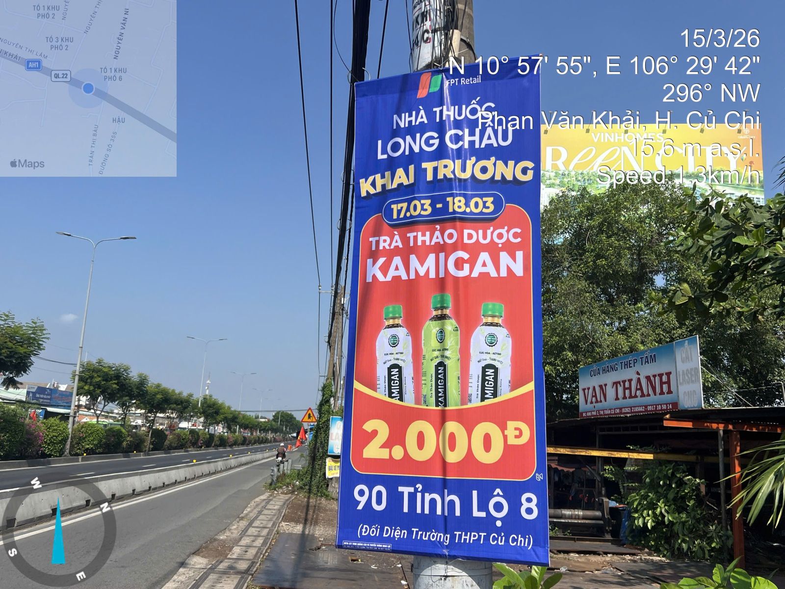 Treo cờ phướn Lạng Sơn thực tế