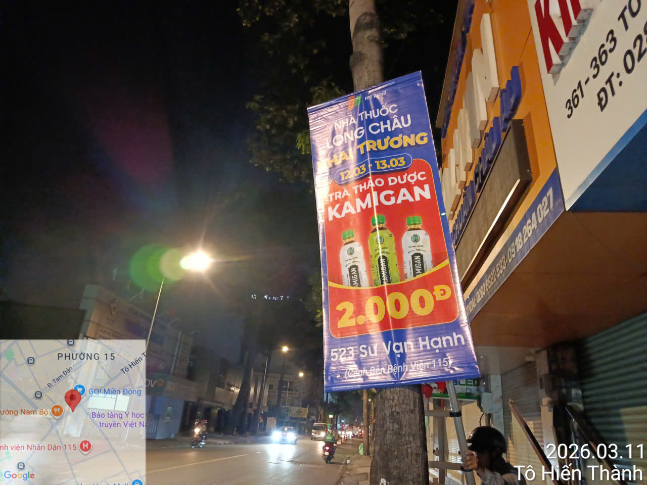 Treo Phướn & Băng Rôn tại Quận 10, TPHCM