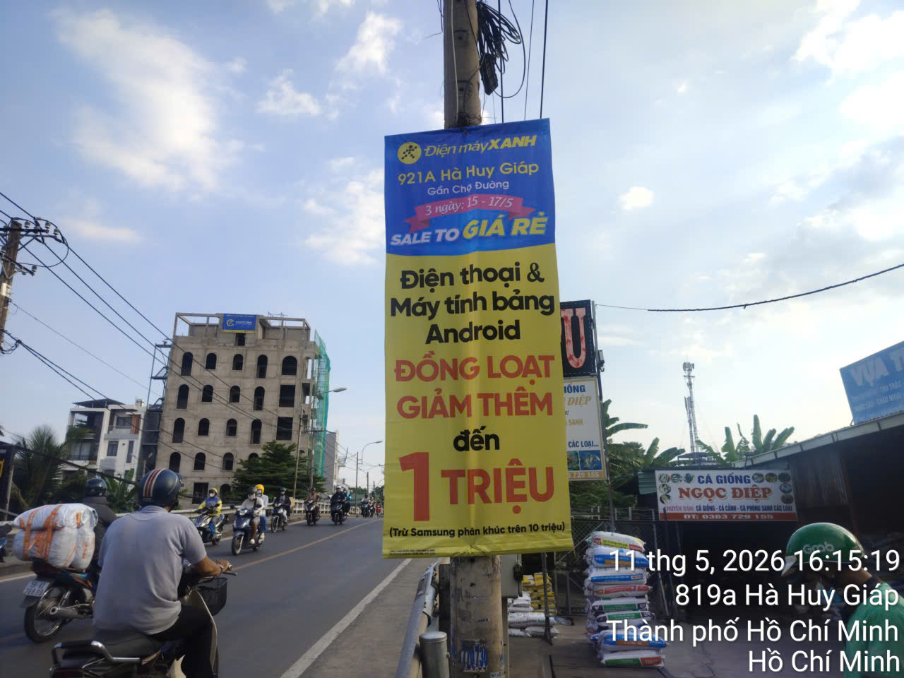 Treo cờ phướn 