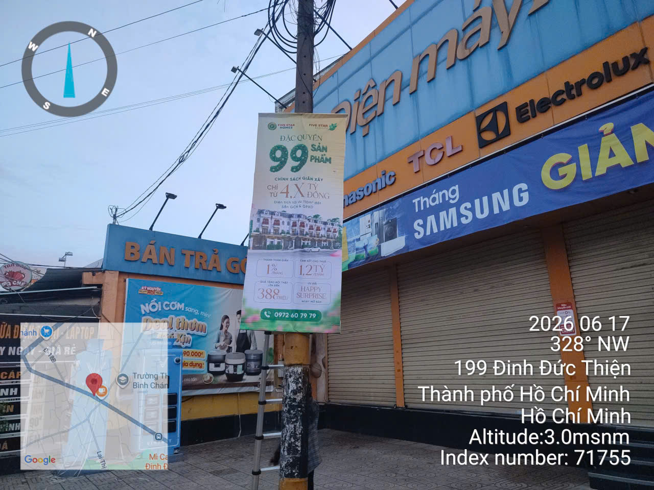 Treo phướn quảng cáo