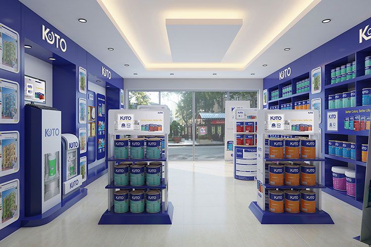 Thi Công Bảng Hiệu Nhà Phân Phối Ngành Sơn