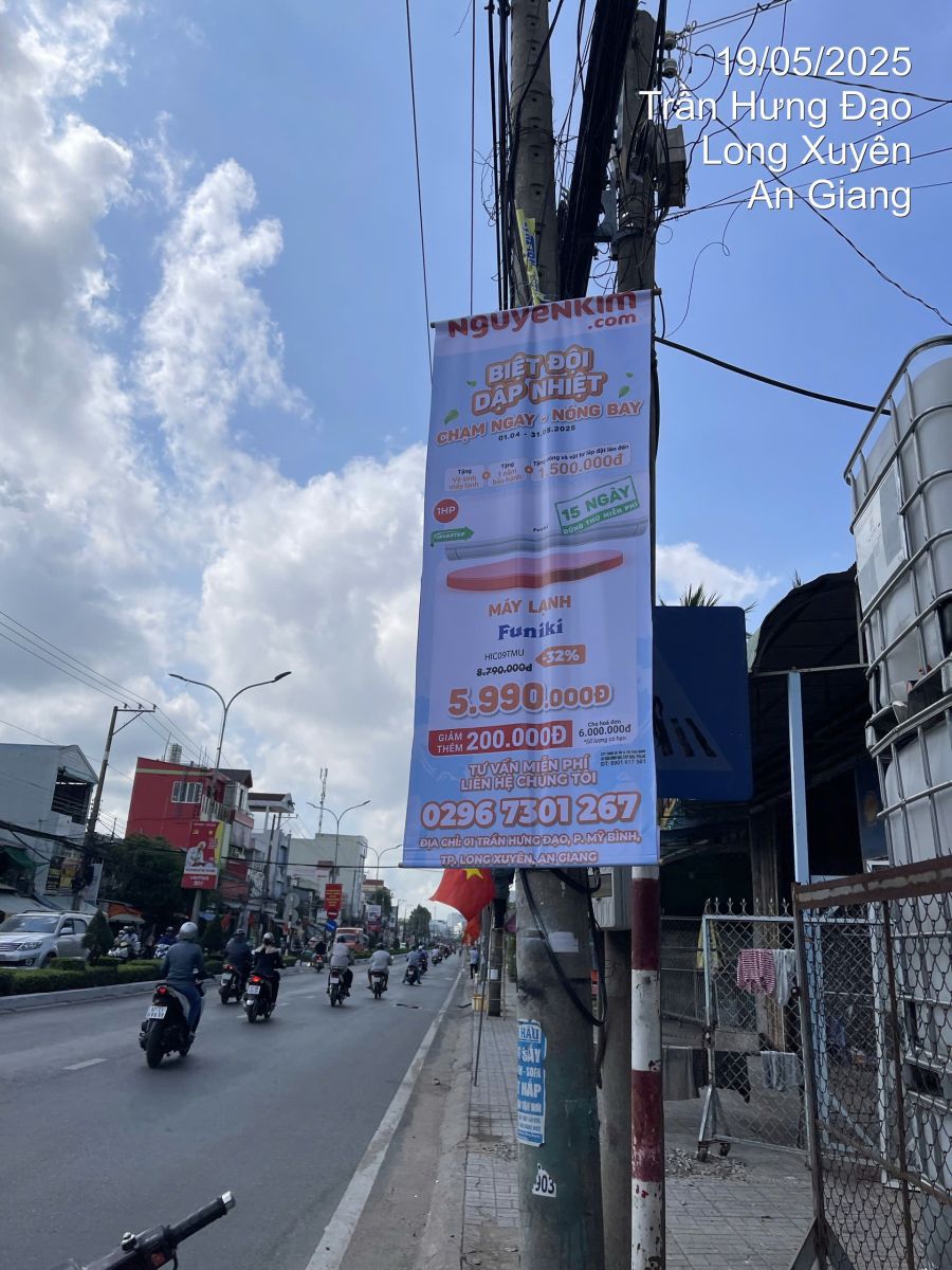 Treo cờ phướn tỉnh Bình Định